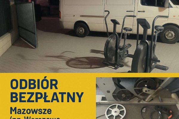 Ogłoszenie - Utylizacja sprzętu fitness i rehabilitacyjnego dla firm z Mazowsza - legalnie, szybko i bez zbędnego zamieszania. Zdjęcie 1