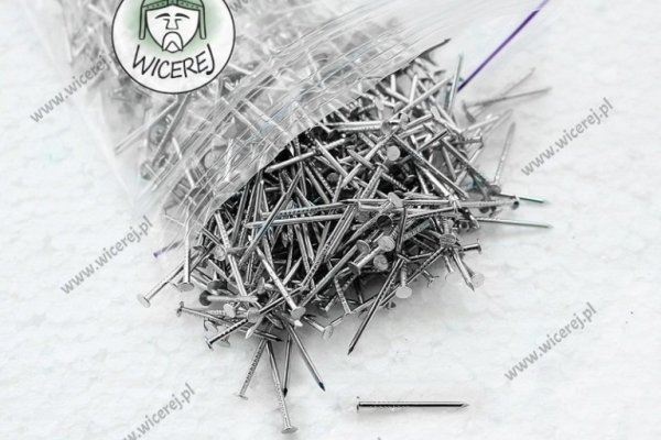 Ogłoszenie - Gwoździe do nabijania odstępników 1,2 x 20mm - 100g stal ocynkowana. Zdjęcie 1