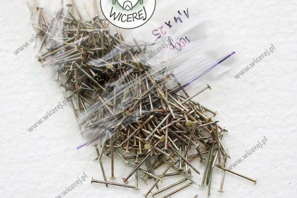 Ogłoszenie - Gwoździe do zbijania ramek 1,4 x 25mm - 100g stal ocynkowana. Zdjęcie 2