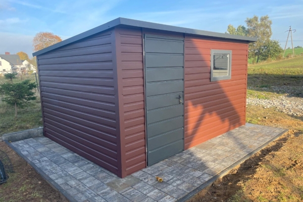 Ogłoszenie - Domek ogrodowy 4×2m Brąz + Grafit Matowy PREMIUM. Zdjęcie 3