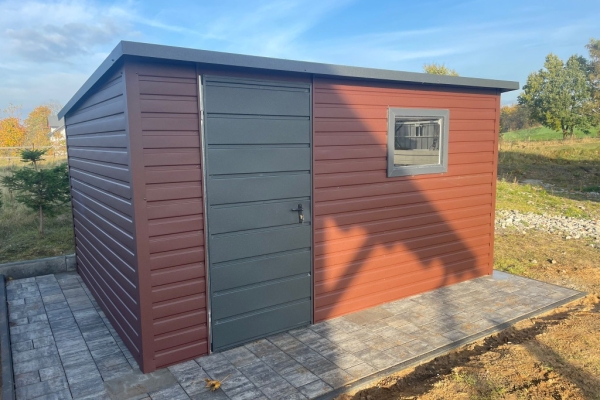 Ogłoszenie - Domek ogrodowy 4×2m Brąz + Grafit Matowy PREMIUM. Zdjęcie 2