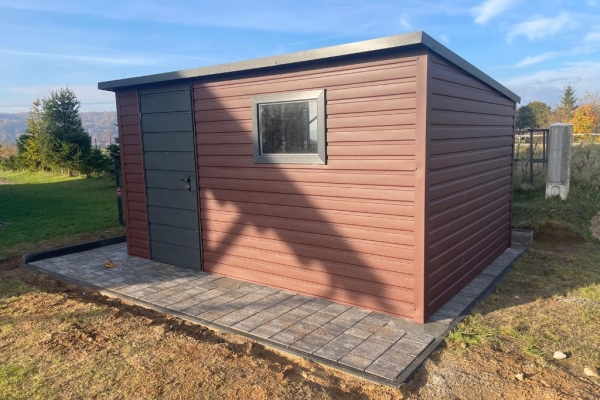 Ogłoszenie - Domek ogrodowy 4×2m Brąz + Grafit Matowy PREMIUM. Zdjęcie 4