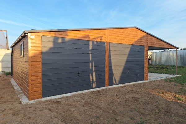Ogłoszenie - Garaż drewnopodobny GRAFIT 4x6 RÓŻNE WYMIARY 6x5 6x6 6x7 8x6 Producent garaży. Zdjęcie 5