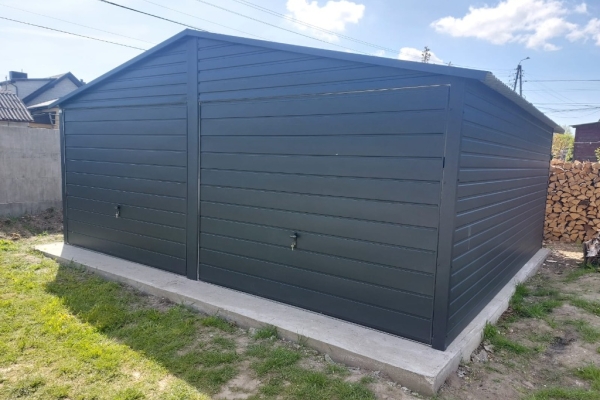 Ogłoszenie - Garaż drewnopodobny GRAFIT 4x6 RÓŻNE WYMIARY 6x5 6x6 6x7 8x6 Producent garaży. Zdjęcie 2