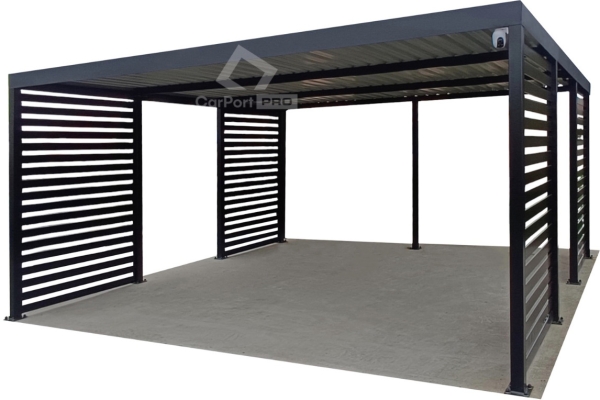 Ogłoszenie - CarPort PREMIUM - wiata samochodowa 5x5 - antracyt - dodatkowa zabudowa CP112. Zdjęcie 1