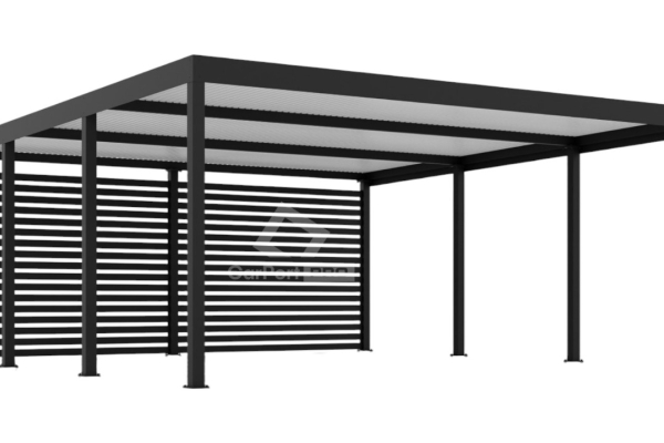 Ogłoszenie - CarPort PREMIUM - wiata samochodowa 6x5,5 - antracyt  CP107. Zdjęcie 1