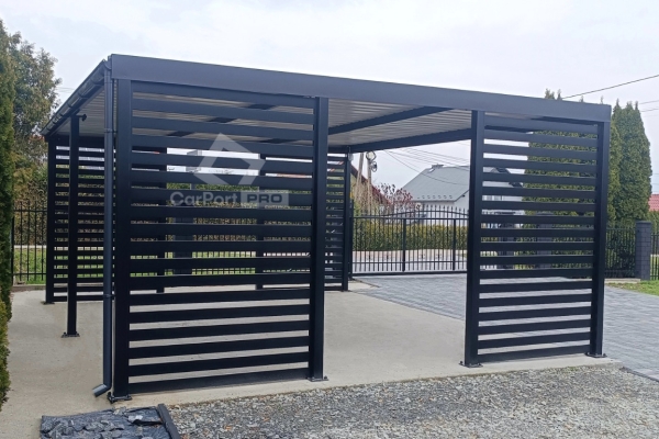 Ogłoszenie - CarPort PREMIUM - wiata samochodowa 5x5 - antracyt  CP113. Zdjęcie 10