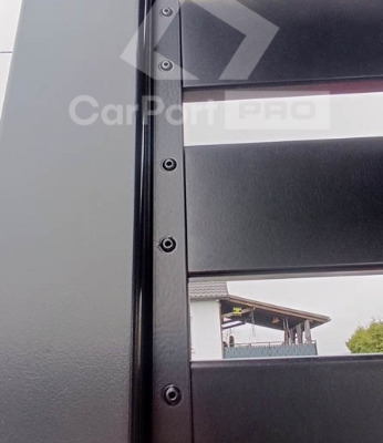 Ogłoszenie - CarPort PREMIUM - wiata samochodowa 5x5 - antracyt - dodatkowa zabudowa  CP114. Zdjęcie 2