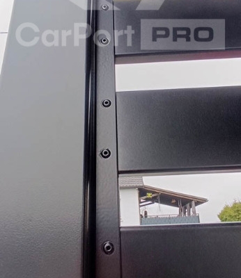 Ogłoszenie - CarPort PREMIUM - wiata samochodowa 5x5 - antracyt - dodatkowa zabudowa CP112. Zdjęcie 3