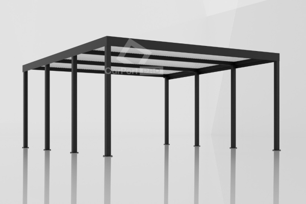 Ogłoszenie - CarPort PREMIUM - Wiata samochodowa 5x5 Antracyt - CP102. Zdjęcie 2