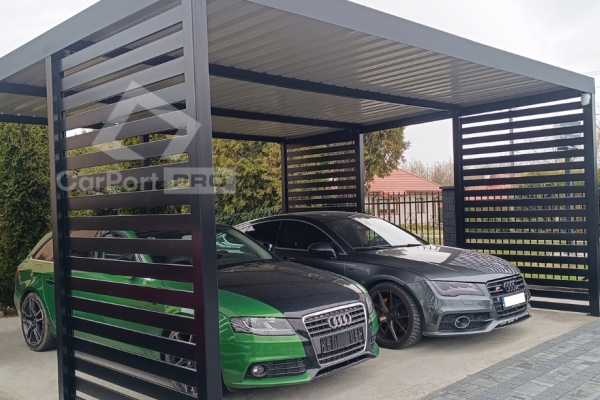 Ogłoszenie - CarPort PREMIUM - wiata samochodowa 5x5 - antracyt - dodatkowa zabudowa  CP114. Zdjęcie 6