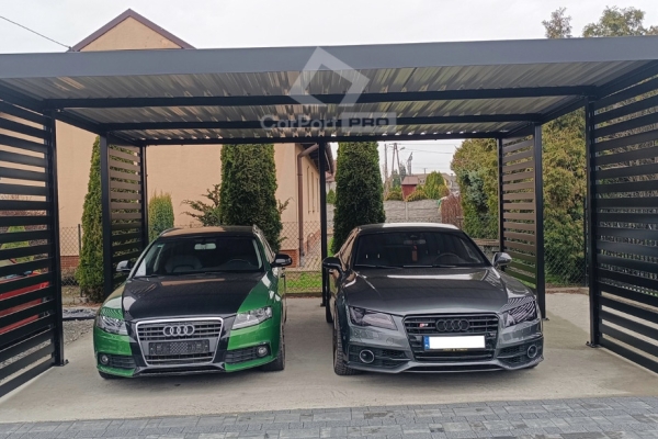 Ogłoszenie - CarPort PREMIUM - wiata samochodowa 6x6 - antracyt   CP116. Zdjęcie 7