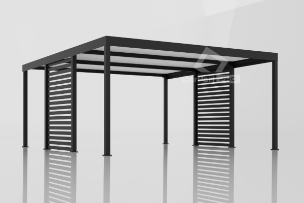 Ogłoszenie - CarPort PREMIUM - Wiata samochodowa 5x5 Antracyt Zabudowa - CP101. Zdjęcie 2