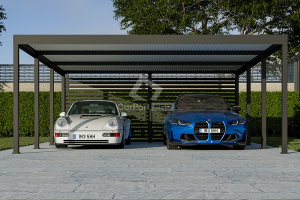 Ogłoszenie - CarPort PREMIUM - wiata samochodowa 6x5,5 - antracyt  CP107. Zdjęcie 4