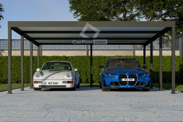 Ogłoszenie - CarPort PREMIUM - wiata samochodowa 6x5,5 - antracyt  CP109. Zdjęcie 5