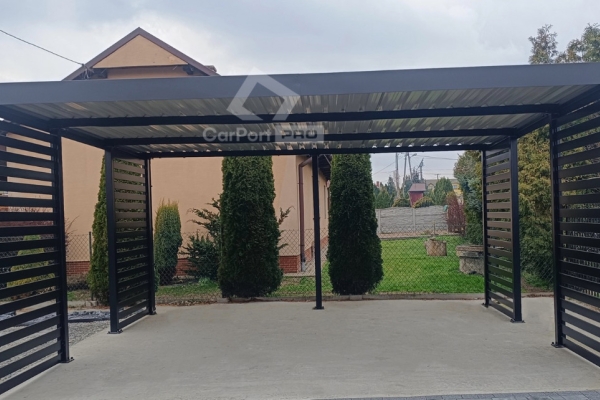 Ogłoszenie - CarPort PREMIUM - wiata samochodowa 6x6 - antracyt - dodatkowa zabudowa CP117. Zdjęcie 7