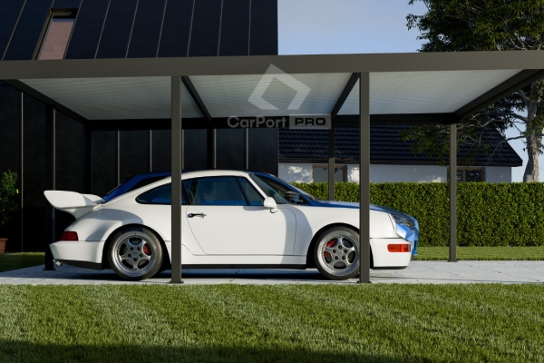 Ogłoszenie - CarPort PREMIUM - wiata samochodowa 6x5,5 - antracyt  CP109. Zdjęcie 4