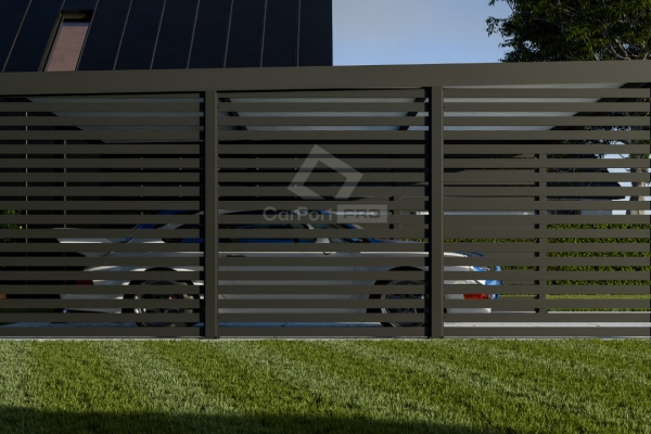 Ogłoszenie - CarPort PREMIUM - wiata samochodowa 6x5,7 - antracyt - zabudowa  CP110. Zdjęcie 4