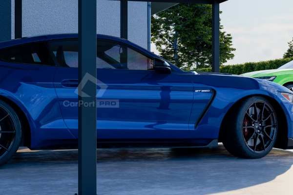 Ogłoszenie - CarPort PREMIUM - Wiata samochodowa 5x5 Antracyt - CP102. Zdjęcie 3