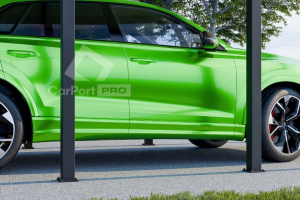 Ogłoszenie - CarPort PREMIUM - wiata samochodowa 3x5 - antracyt  CP106. Zdjęcie 3