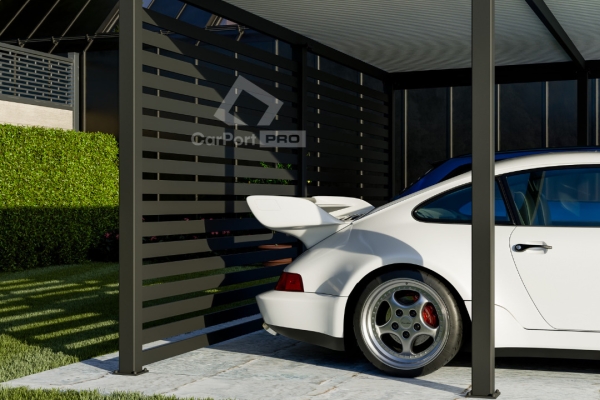 Ogłoszenie - CarPort PREMIUM - wiata samochodowa 6x5,5 - antracyt  CP107. Zdjęcie 3
