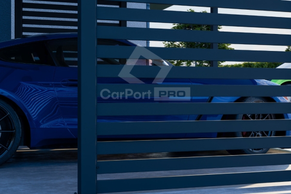 Ogłoszenie - CarPort PREMIUM - Wiata samochodowa 5x5 Antracyt Zabudowa - CP101. Zdjęcie 3
