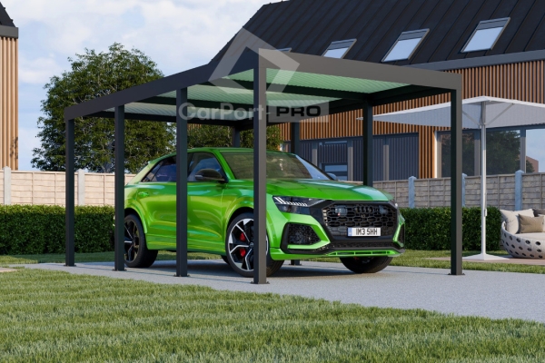 Ogłoszenie - CarPort PREMIUM - wiata samochodowa 3x5 - antracyt  CP106. Zdjęcie 6