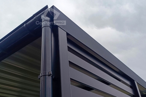 Ogłoszenie - CarPort PREMIUM - wiata samochodowa 6x6 - antracyt - dodatkowa zabudowa CP117. Zdjęcie 4