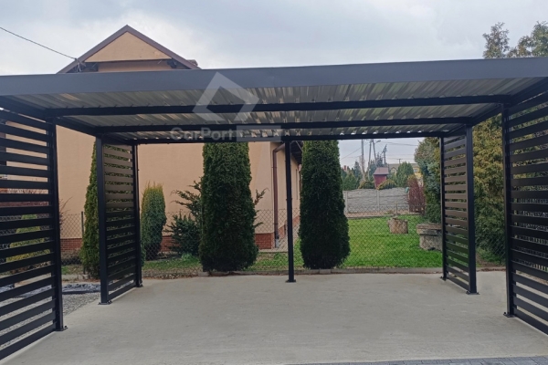 Ogłoszenie - CarPort PREMIUM - wiata samochodowa 5x5 - antracyt   CP115. Zdjęcie 7