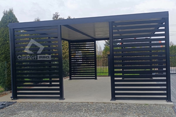 Ogłoszenie - CarPort PREMIUM - wiata samochodowa 5x5 - antracyt  CP113. Zdjęcie 9