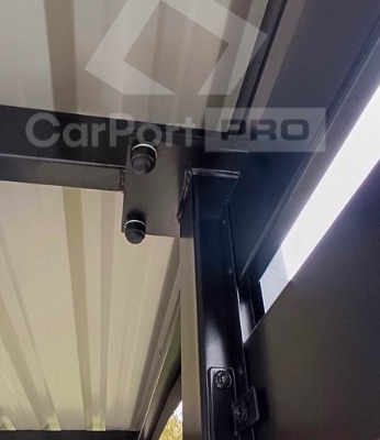 Ogłoszenie - CarPort PREMIUM - wiata samochodowa 5x5 - antracyt - dodatkowa zabudowa  CP114. Zdjęcie 3