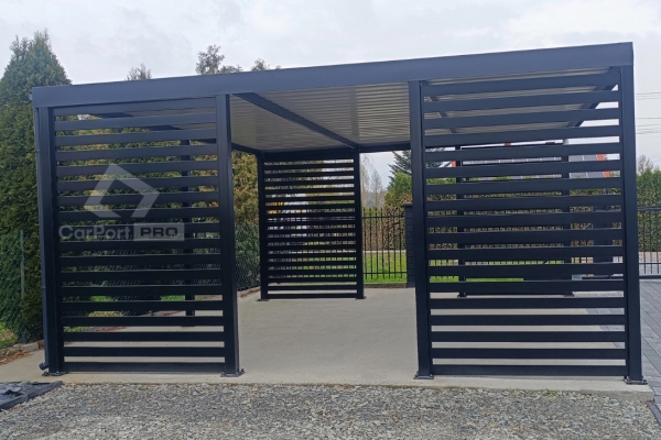 Ogłoszenie - CarPort PREMIUM - wiata samochodowa 6x6 - antracyt   CP116. Zdjęcie 9