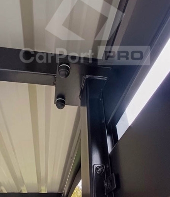 Ogłoszenie - CarPort PREMIUM - wiata samochodowa 6x6 - antracyt - dodatkowa zabudowa CP117. Zdjęcie 2