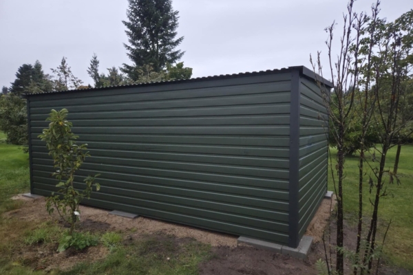 Ogłoszenie - SCHOWEK DOMEK OGRODOWY 6x4m brama + 2x okno – Zielony MAT + Grafit. Zdjęcie 7