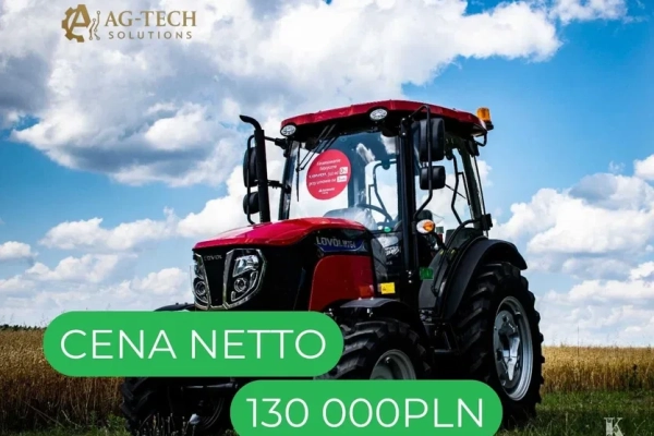 Ogłoszenie - LOVOL M754 – Nowy ciągnik rolniczy 75KM | Gwarancja | Transport. Zdjęcie 1