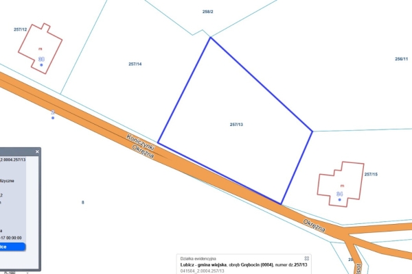 Ogłoszenie - Sprzedam dzialke budowlana 1200m² Torun/ Grębocin. Zdjęcie 1
