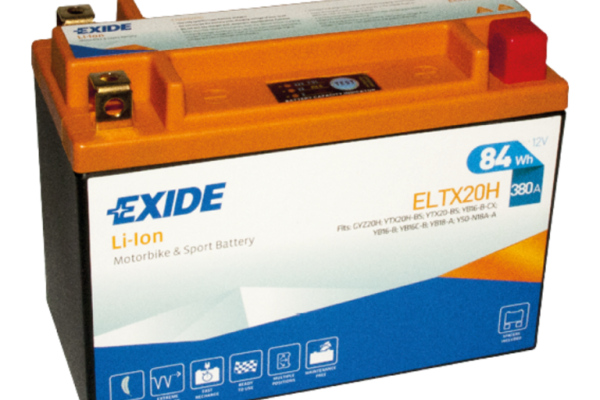 Ogłoszenie - Akumulator motocyklowy Li-Ion ELTX20H – 12V 7Ah 380A 84Wh Exide. Zdjęcie 1