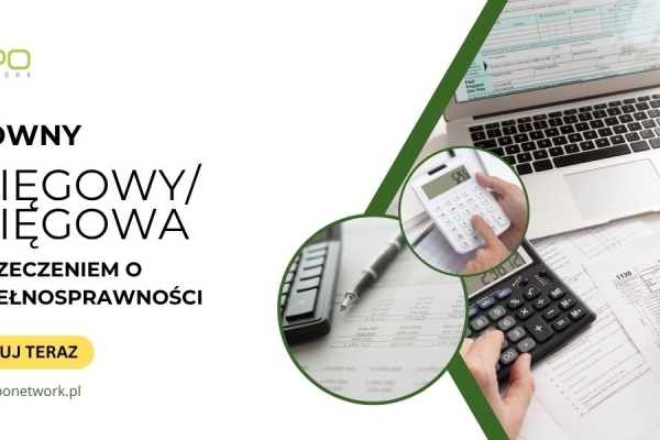 Ogłoszenie - Główny Księgowy/Księgowa z orzeczeniem o niepełnosprawności - praca stacjonarna w Warszawie. Zdjęcie 1
