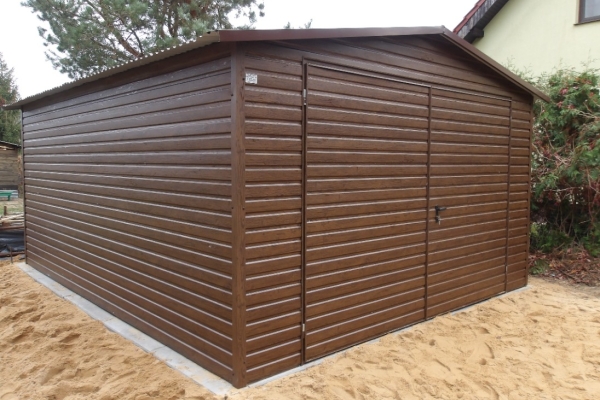 Ogłoszenie - Garaż drewnopodobny GRAFIT 4x6 RÓŻNE WYMIARY 6x5 6x6 6x7 8x6 Producent garaży. Zdjęcie 4