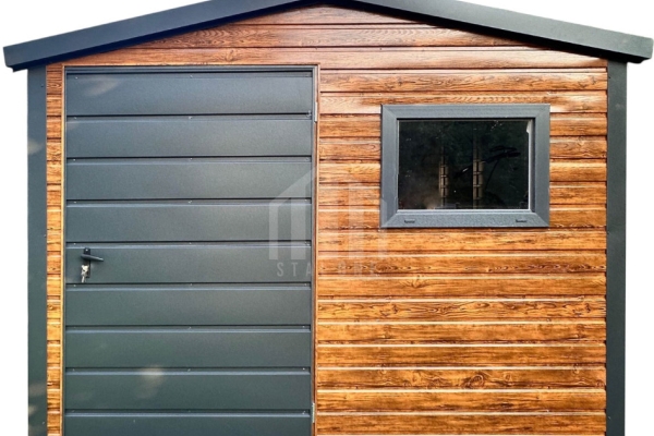 Ogłoszenie - Schowek - domek ogrodowy 2,5x2,5m - drzwi - okno - jasny orzech - drewnopodobny - dach dwuspadowy SO148. Zdjęcie 1