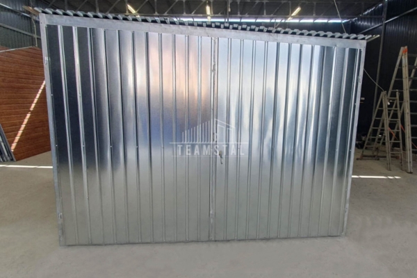 Ogłoszenie - Garaż blaszany 3x5m - brama dwuskrzydłowa - ocynk - dach spad w tył TS1096. Zdjęcie 6