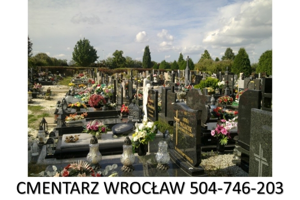 Ogłoszenie - Sprzątanie grobów na cmentarzu przy ulicy Smętnej we Wrocławiu, tel. 504-746-203, opieka nad grobem. Zdjęcie 1