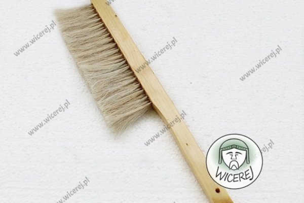 Ogłoszenie - Maxi Zmiotka Duża 2 rzędowa naturalne włosie miotełka szczotka do pszczół. Zdjęcie 2