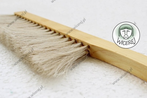 Ogłoszenie - Maxi Zmiotka Duża 2 rzędowa naturalne włosie miotełka szczotka do pszczół. Zdjęcie 5