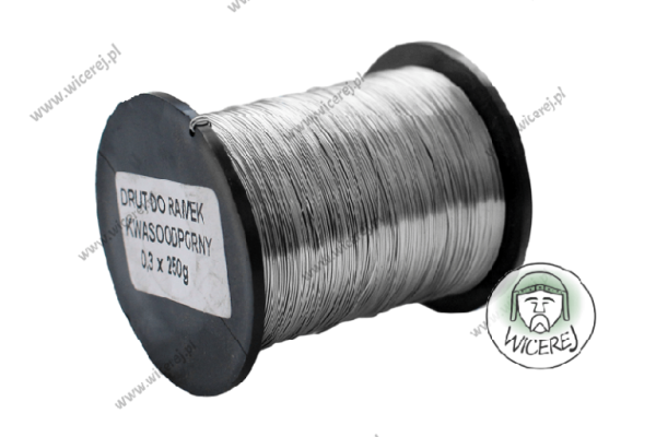 Ogłoszenie - Drut pszczelarski do ramek 0,3mm - 0,25kg Nierdzewny ramki ule. Zdjęcie 1