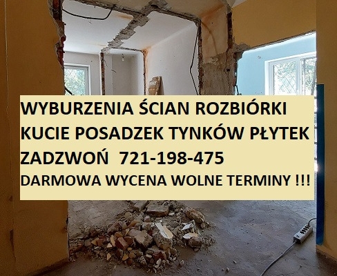 Ogłoszenie - Skuwanie płytek , kucie posadzek , skuwanie tynków Rozbiórki budynków . Wyburzenia ścian. Zdjęcie 6