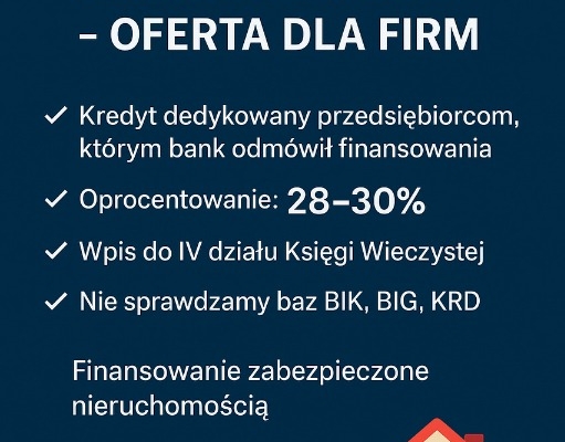 Ogłoszenie - Pożyczki hipoteczne. Zdjęcie 1