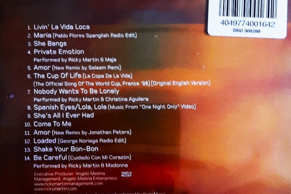 Ogłoszenie - CD Nowa-Polecam Album CD RICKY MARTIN -Album- The Best of. Zdjęcie 2