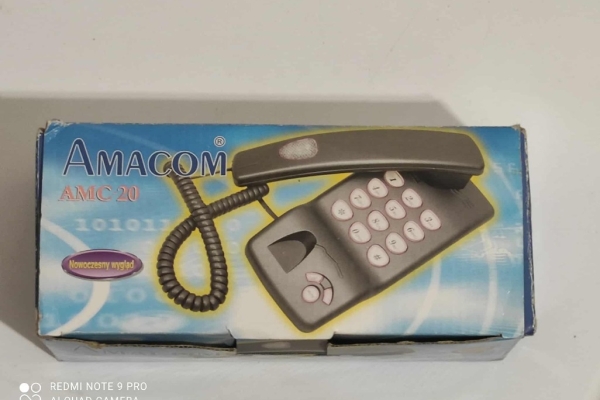 Ogłoszenie - OKAZJA! ANTYK! Stacjonarny przewodowy telefon AMACOM AMC-20. Zdjęcie 3