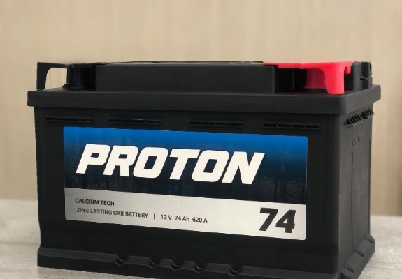 Ogłoszenie - Akumulator 74Ah 620A EN PROTON PRAWY PLUS niski. Zdjęcie 1